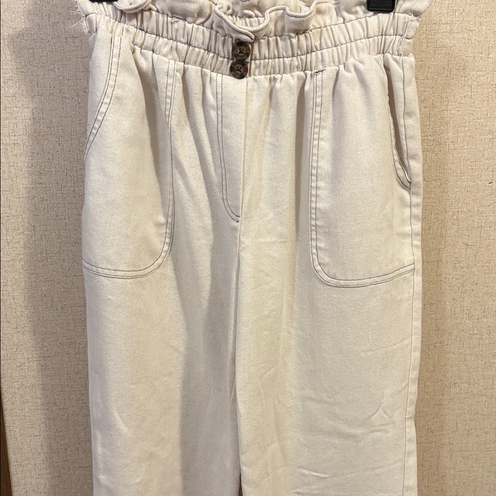 Women's Cream Track Pants
